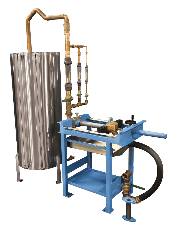 MARS Series 100 Manual Water Meter Test Bench System with 10/100 Gallon Duplex Tank